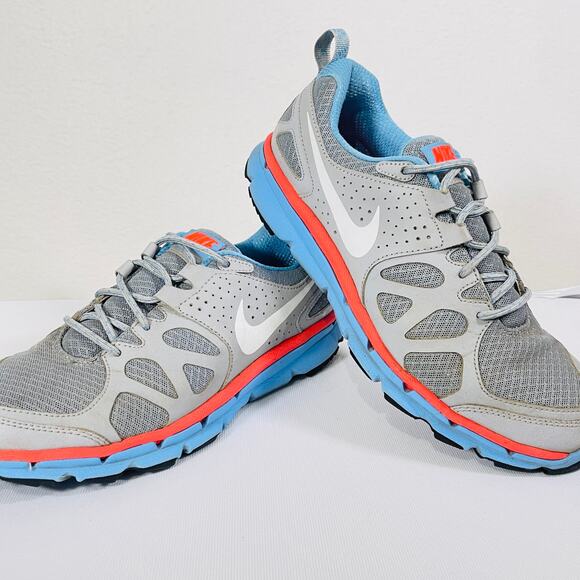 Nike Sneakers Womens 10 Running Shoes Grey Blue Flex Trail Shield 537696-004 - Picture 1 of 10